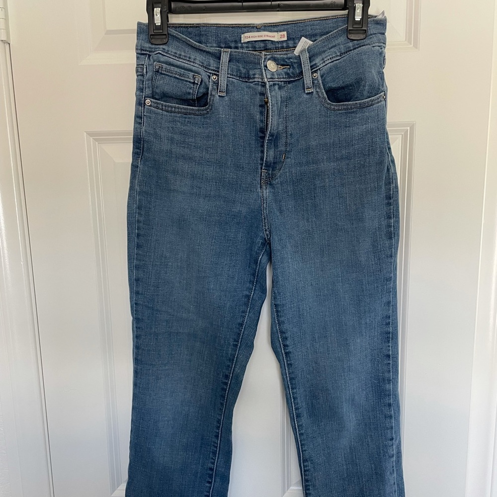 Levi’s High Rise Straight Jeans